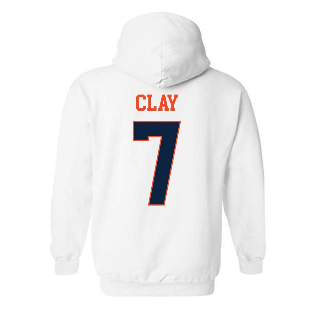 Auburn - NCAA Baseball : Todd Clay - Generic Shersey Hooded Sweatshirt-1