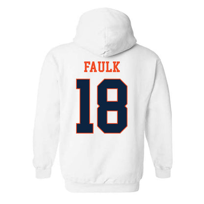 Auburn - NCAA Football : J.J. Faulk - Generic Shersey Hooded Sweatshirt-1