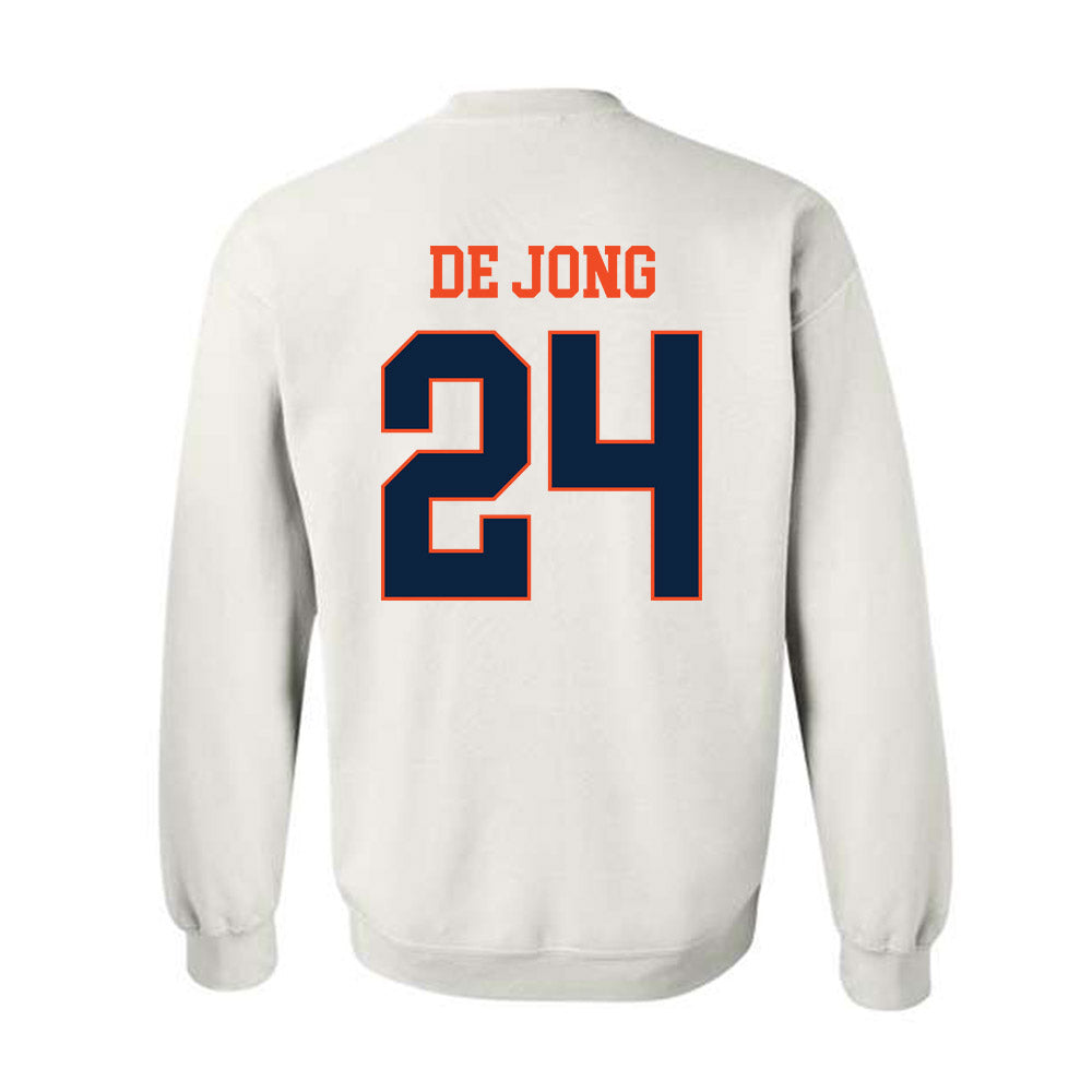 Auburn - NCAA Baseball : Justice de Jong - Generic Shersey Crewneck Sweatshirt-1