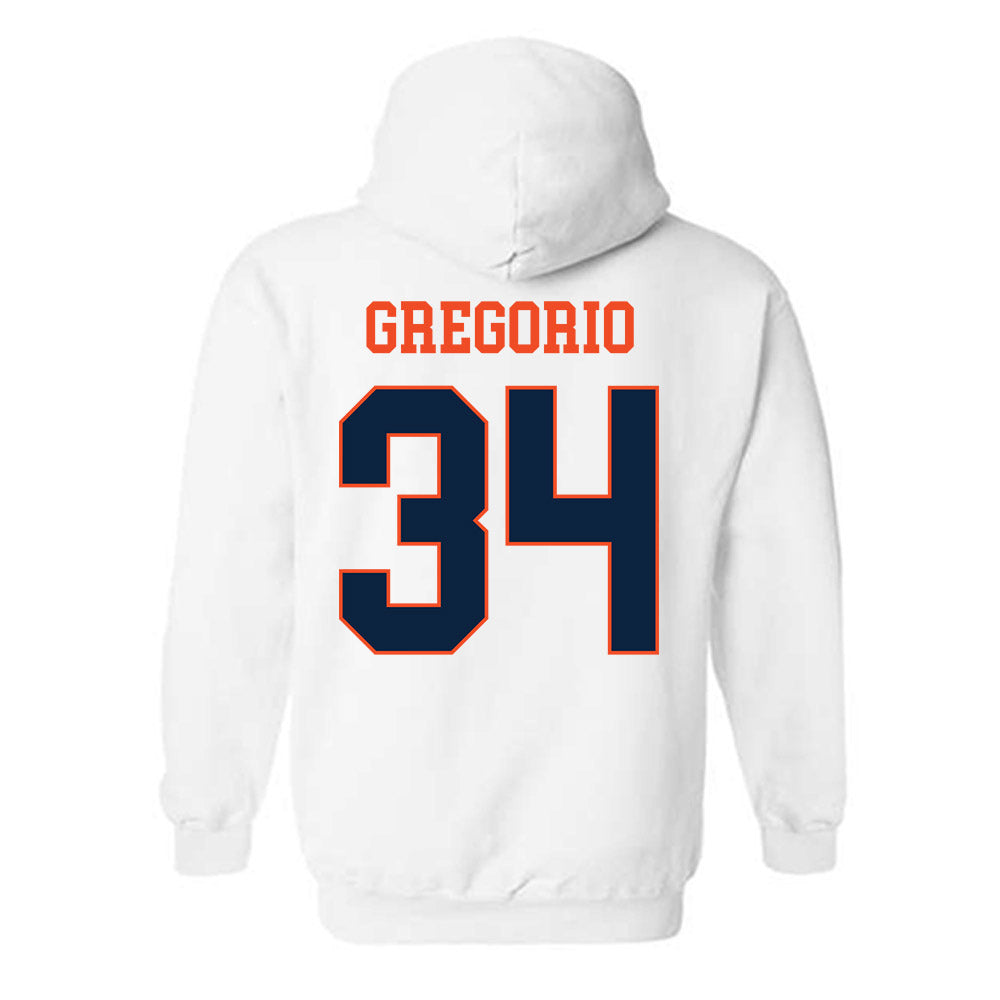 Auburn - NCAA Baseball : Logan Gregorio - Generic Shersey Hooded Sweatshirt-1