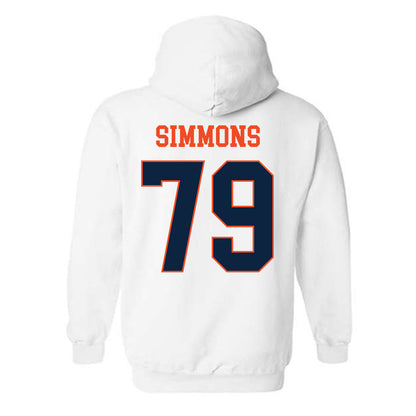 Auburn - NCAA Football : Jo Simmons - Generic Shersey Hooded Sweatshirt-1
