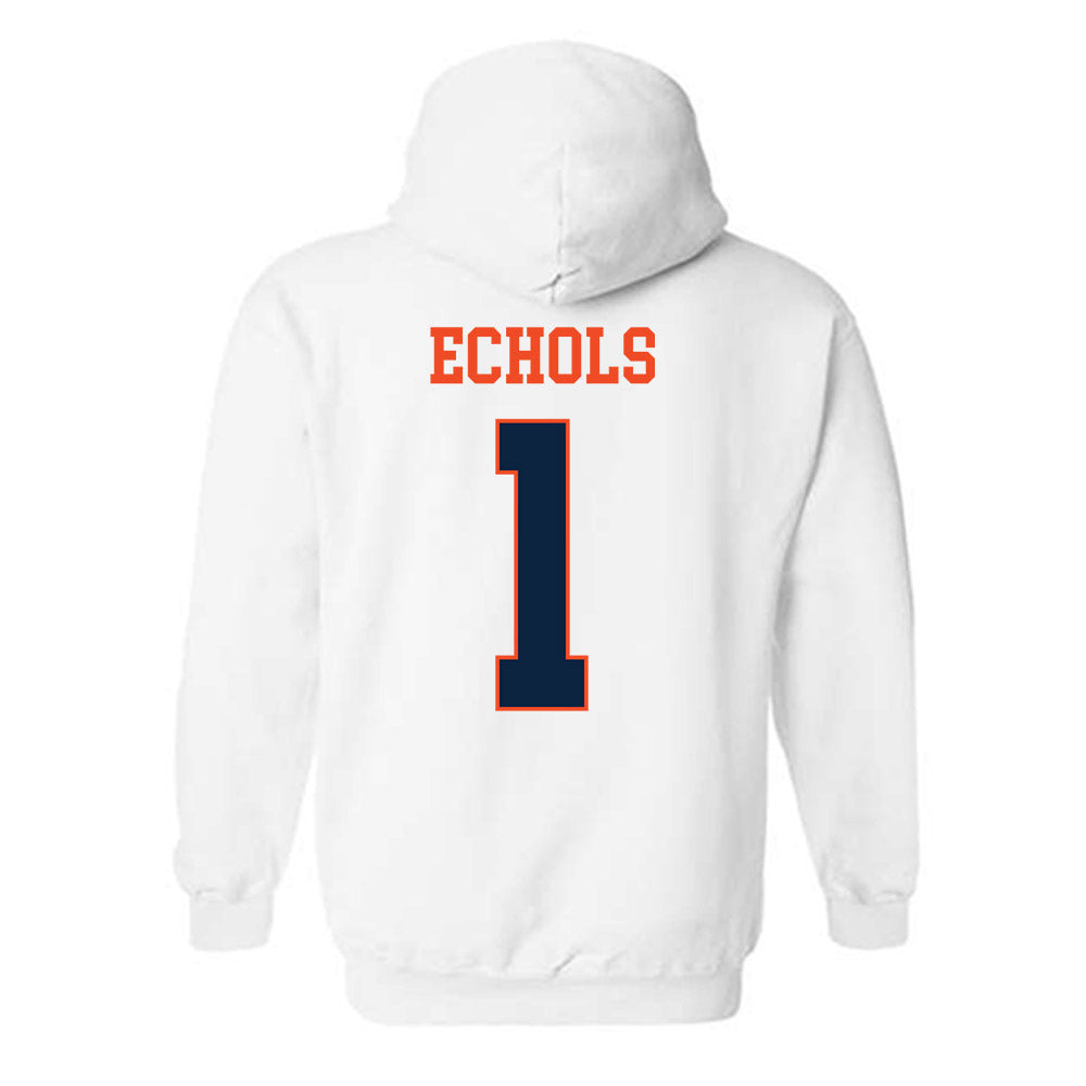 Auburn - NCAA Football : Jonathan Echols - Generic Shersey Hooded Sweatshirt-1