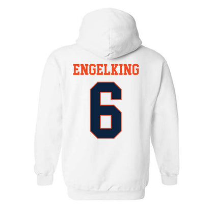 Auburn - NCAA Women's Soccer : Holly Engelking - Generic Shersey Hooded Sweatshirt-1