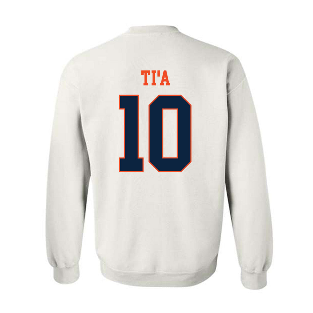 Auburn - NCAA Football : Tristan Ti'a - Generic Shersey Crewneck Sweatshirt-1