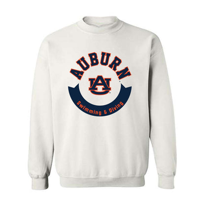 Auburn - NCAA Men's Swimming & Diving : Warner Russ - Generic Shersey Crewneck Sweatshirt-0