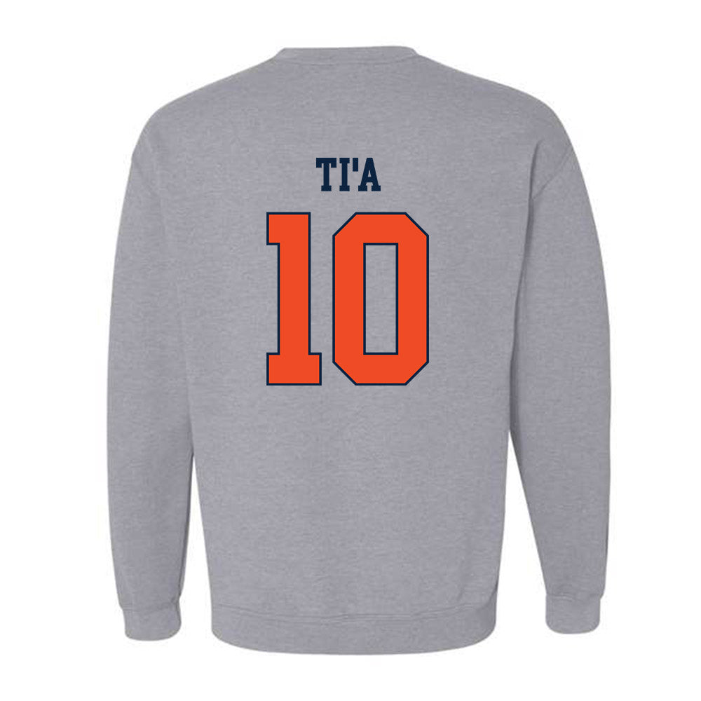 Auburn - NCAA Football : Tristan Ti'a - Generic Shersey Crewneck Sweatshirt-1