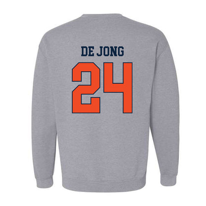 Auburn - NCAA Baseball : Justice de Jong - Generic Shersey Crewneck Sweatshirt-1