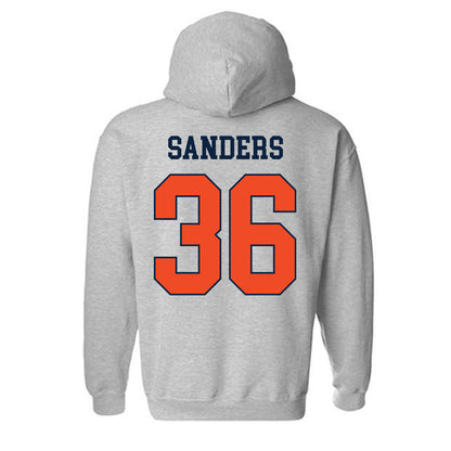Auburn - NCAA Baseball : Jackson Sanders - Generic Shersey Hooded Sweatshirt-1