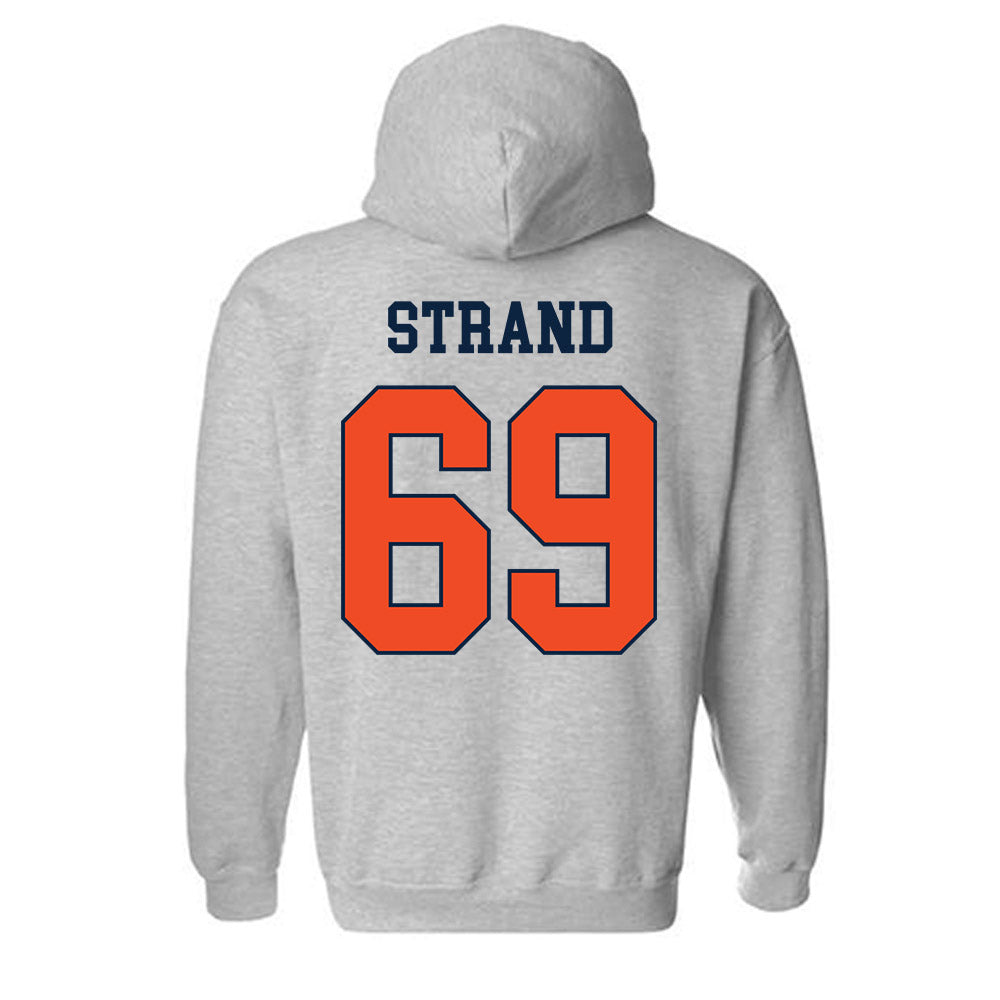 Auburn - NCAA Football : Jacob Strand - Generic Shersey Hooded Sweatshirt-1
