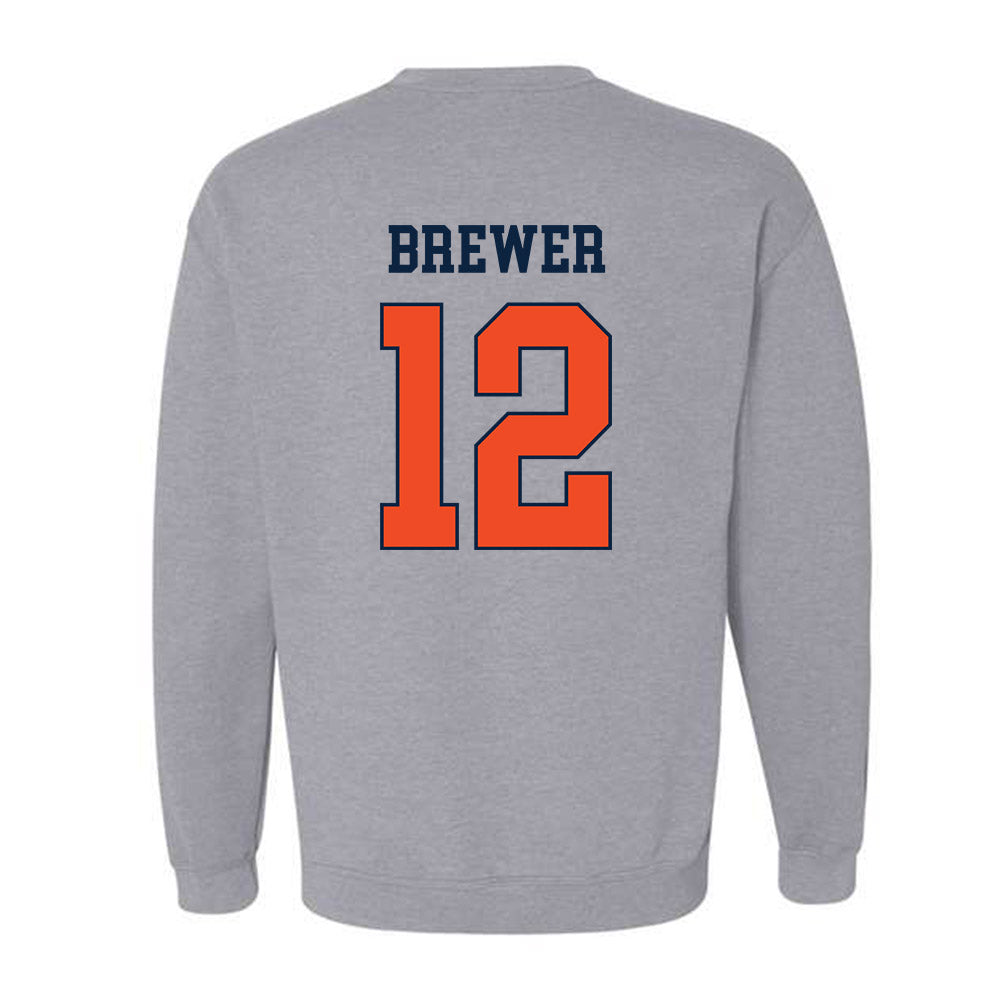Auburn - NCAA Baseball : Garrett Brewer - Generic Shersey Crewneck Sweatshirt-1
