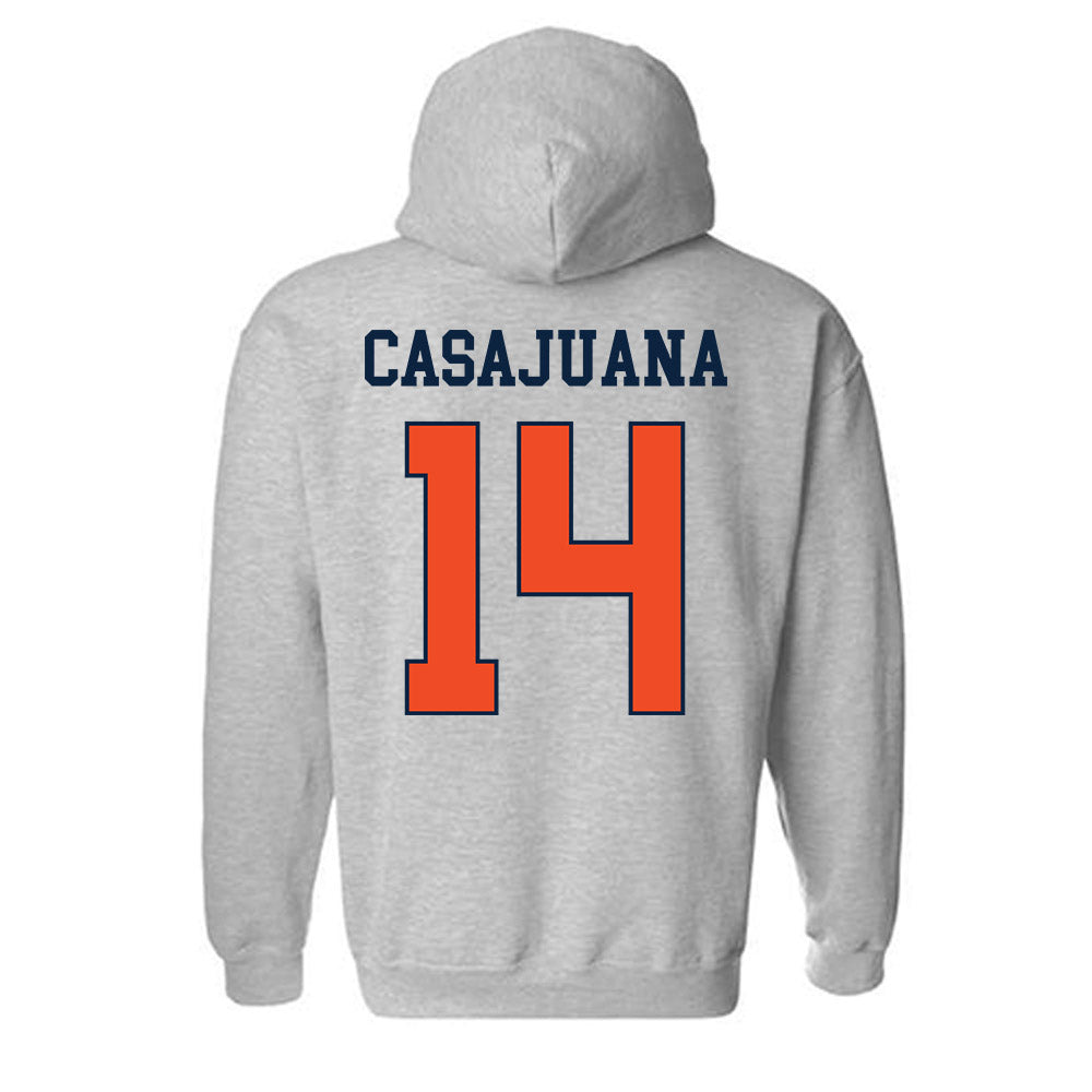 Auburn - NCAA Women's Soccer : Clara Casajuana - Generic Shersey Hooded Sweatshirt-1