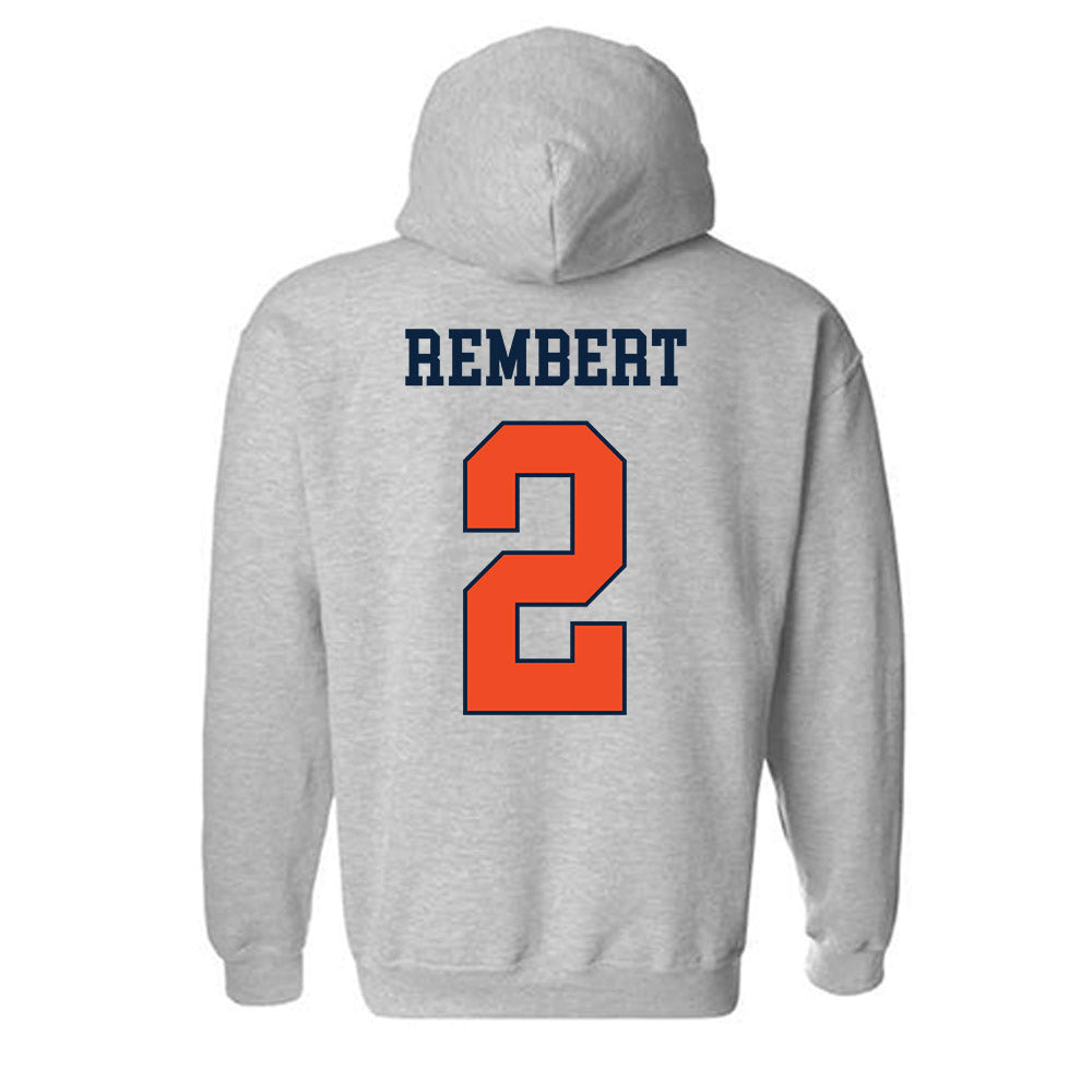 Auburn - NCAA Baseball : Chris Rembert - Generic Shersey Hooded Sweatshirt-1