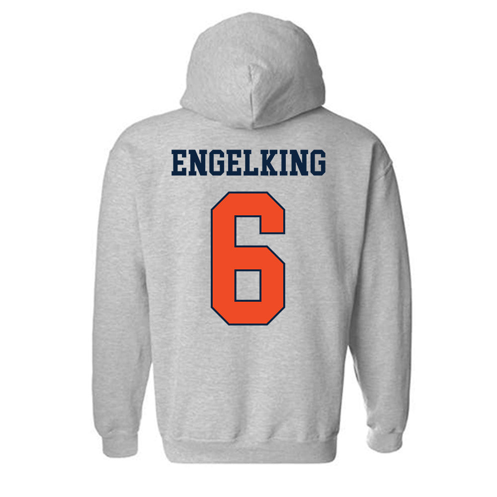 Auburn - NCAA Women's Soccer : Holly Engelking - Generic Shersey Hooded Sweatshirt-1