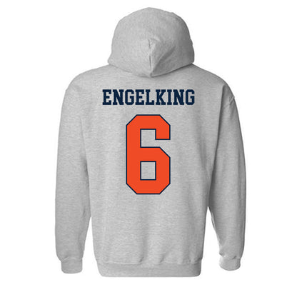 Auburn - NCAA Women's Soccer : Holly Engelking - Generic Shersey Hooded Sweatshirt-1