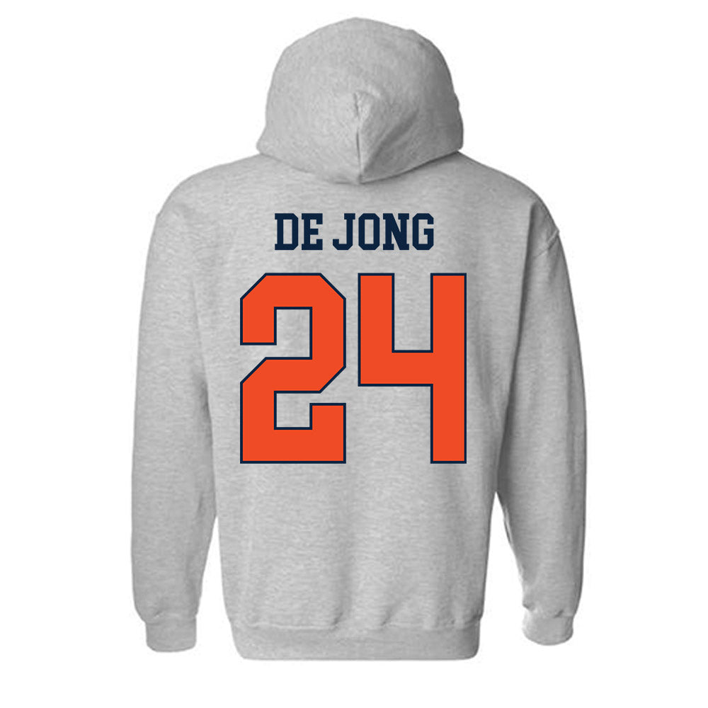 Auburn - NCAA Baseball : Justice de Jong - Generic Shersey Hooded Sweatshirt-1