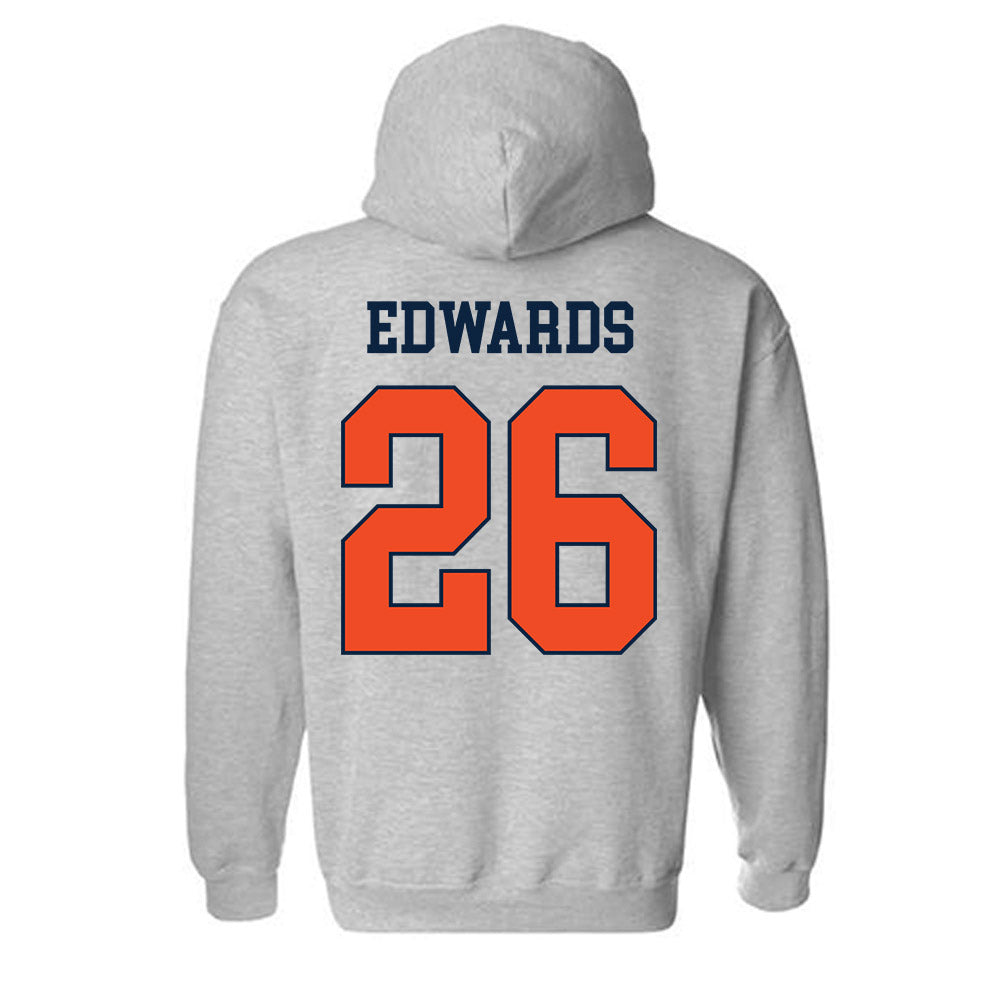Auburn - NCAA Women's Soccer : Emily Edwards - Generic Shersey Hooded Sweatshirt-1