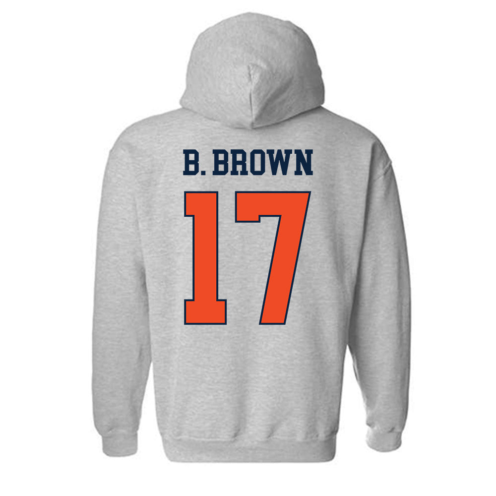Auburn - NCAA Football : Byrum Brown - Generic Shersey Hooded Sweatshirt-1