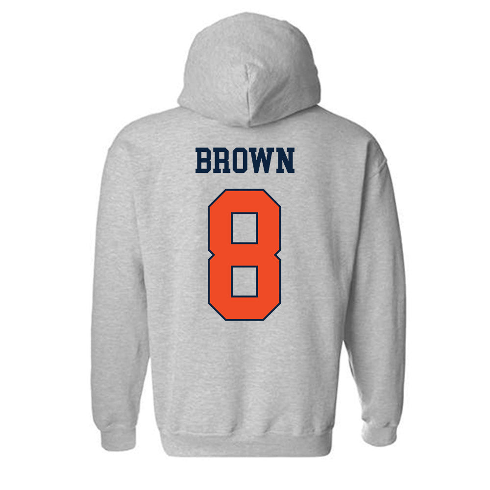 Auburn - NCAA Women's Soccer : Gracie Brown - Generic Shersey Hooded Sweatshirt-1