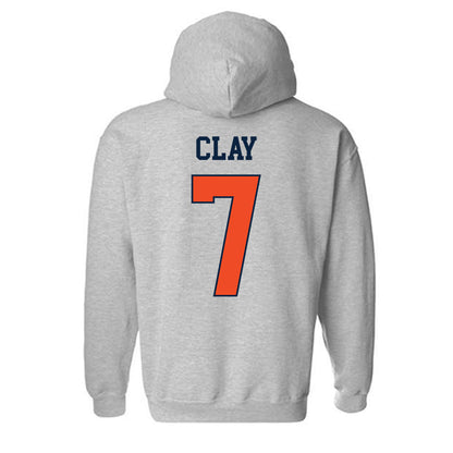 Auburn - NCAA Baseball : Todd Clay - Generic Shersey Hooded Sweatshirt-1