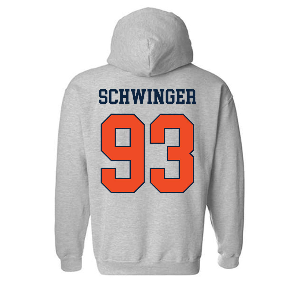 Auburn - NCAA Football : Charles Schwinger - Generic Shersey Hooded Sweatshirt-1
