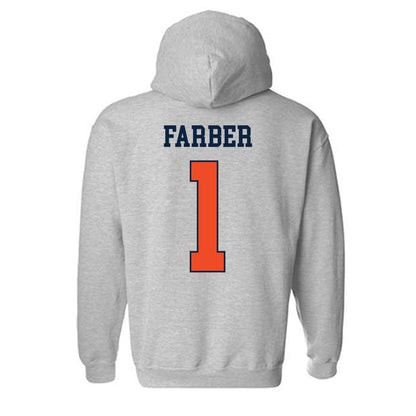 Auburn - NCAA Baseball : Ryne Farber - Generic Shersey Hooded Sweatshirt-1