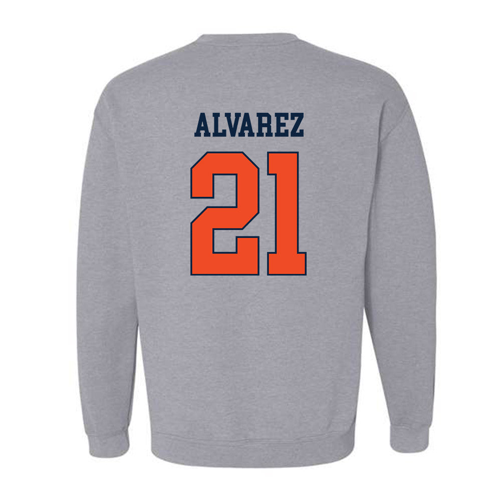Auburn - NCAA Baseball : Andreas Alvarez - Generic Shersey Crewneck Sweatshirt-1