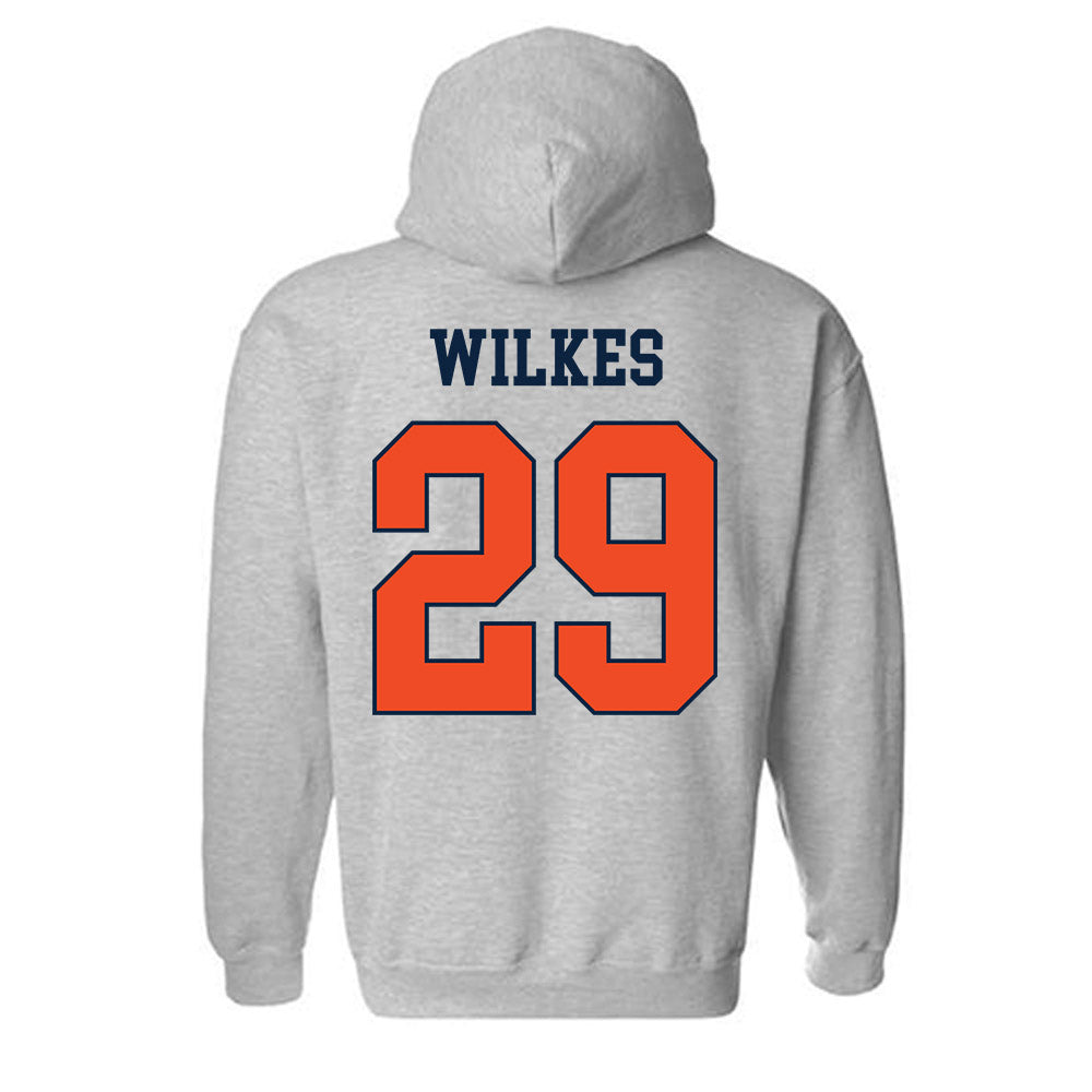 Auburn - NCAA Football : Jaquez Wilkes - Generic Shersey Hooded Sweatshirt-1
