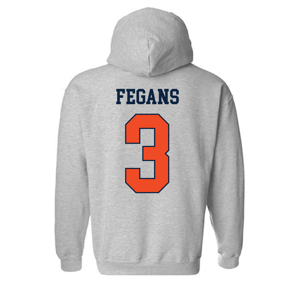 Auburn - NCAA Football : Anquon Fegans - Generic Shersey Hooded Sweatshirt-1