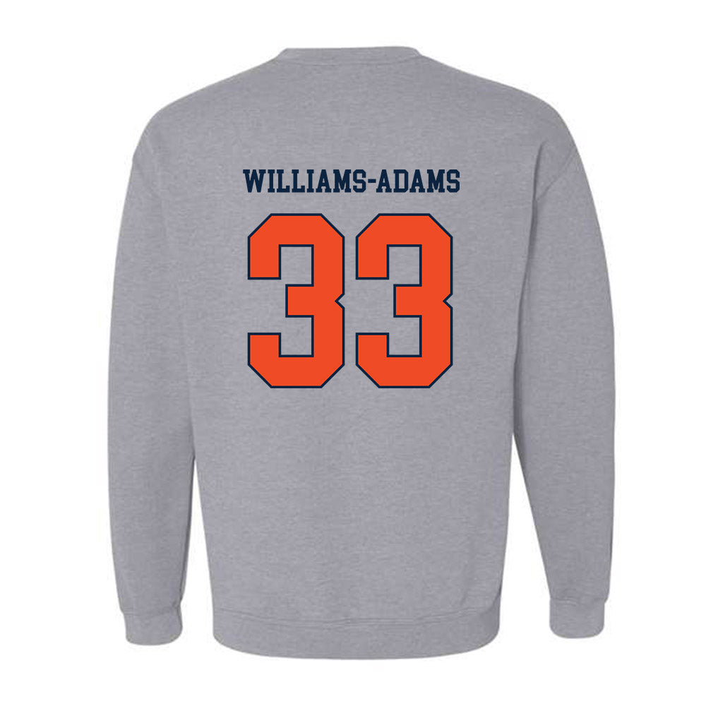 Auburn - NCAA Men's Basketball : Sebastian Williams-Adams - Generic Shersey Crewneck Sweatshirt-1