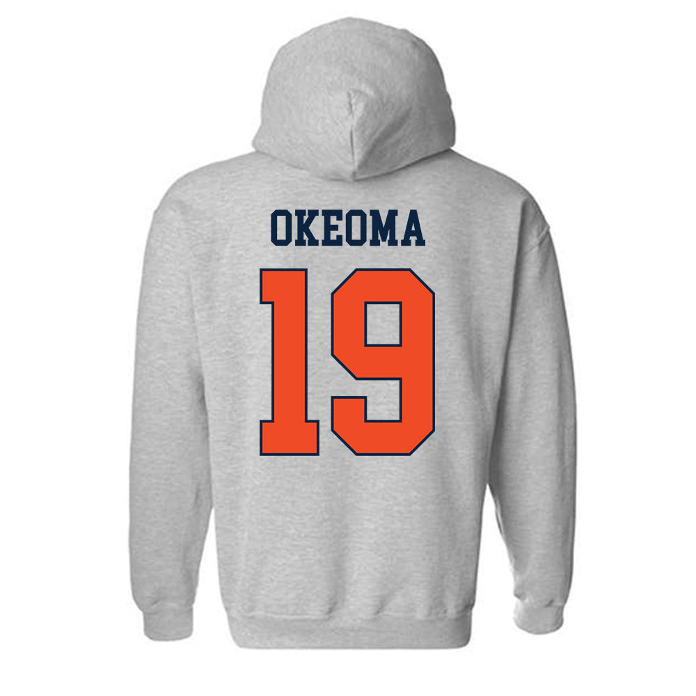 Auburn - NCAA Women's Volleyball : Jasmine Okeoma - Generic Shersey Hooded Sweatshirt-1