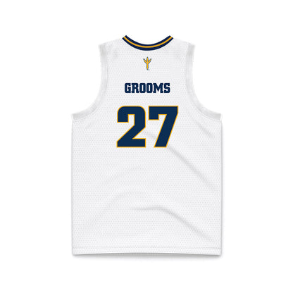 UTC - NCAA Women's Basketball : Gabrielle Grooms - White Basketball Jersey-1