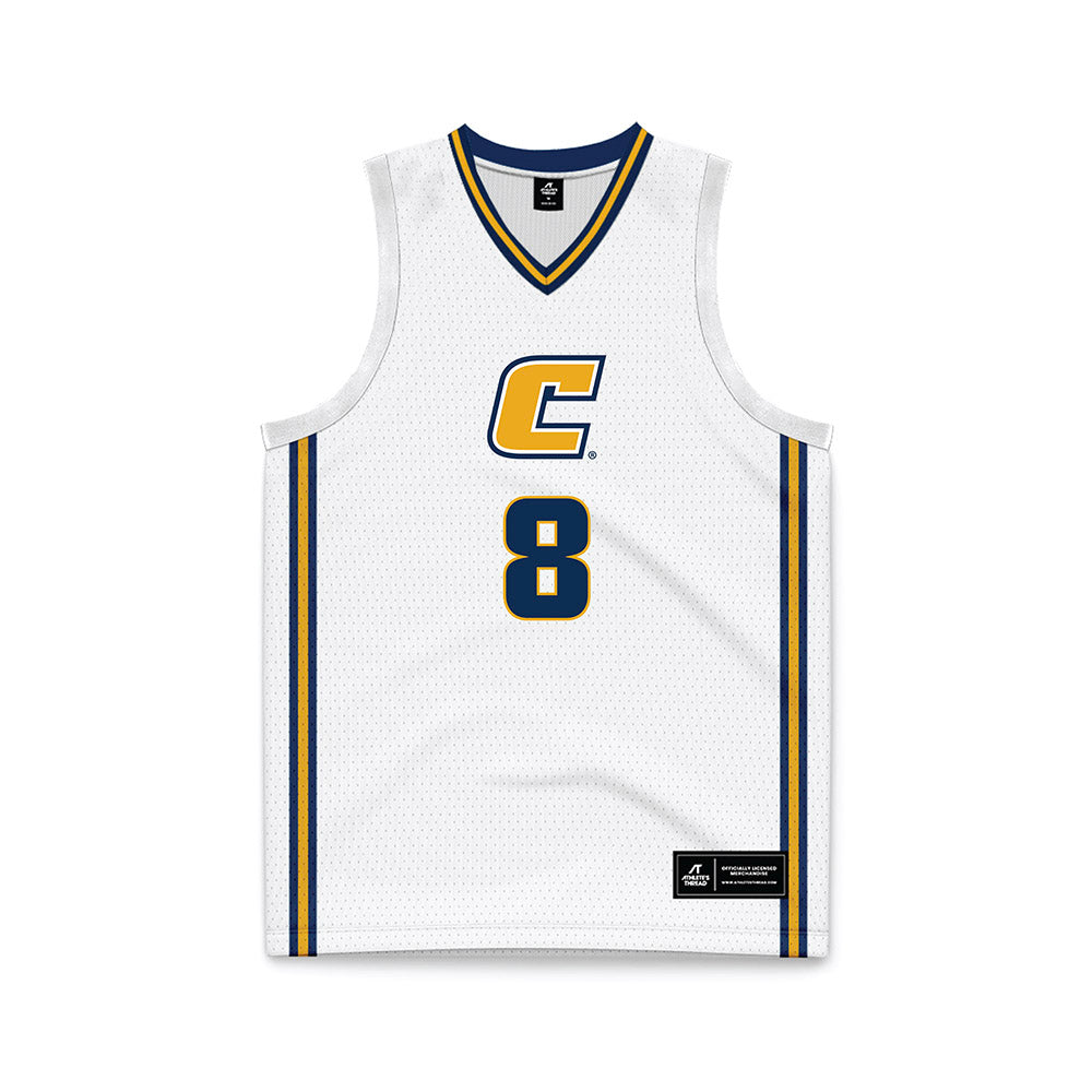 UTC - NCAA Women's Basketball : Evie Bruce - White Basketball Jersey-0