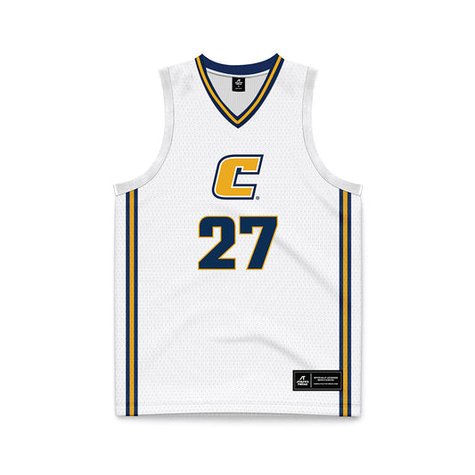 UTC - NCAA Women's Basketball : Gabrielle Grooms - White Basketball Jersey-0