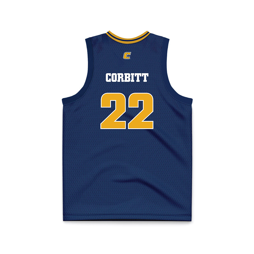 UTC - NCAA Women's Basketball : Gianna Corbitt - Navy Basketball Jersey-1