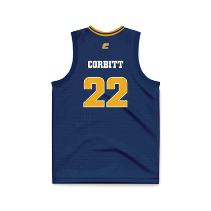 UTC - NCAA Women's Basketball : Gianna Corbitt - Navy Basketball Jersey-1
