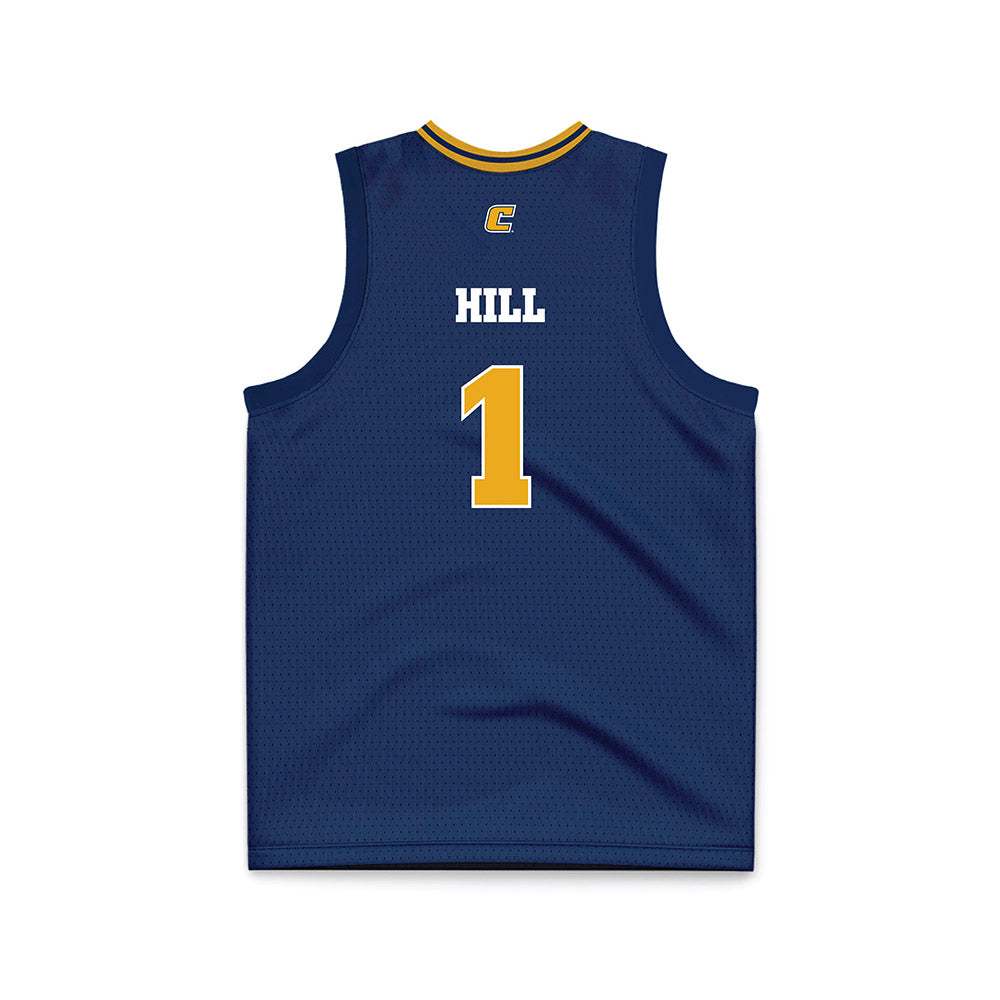 UTC - NCAA Women's Basketball : Sinae Hill - Navy Basketball Jersey-1