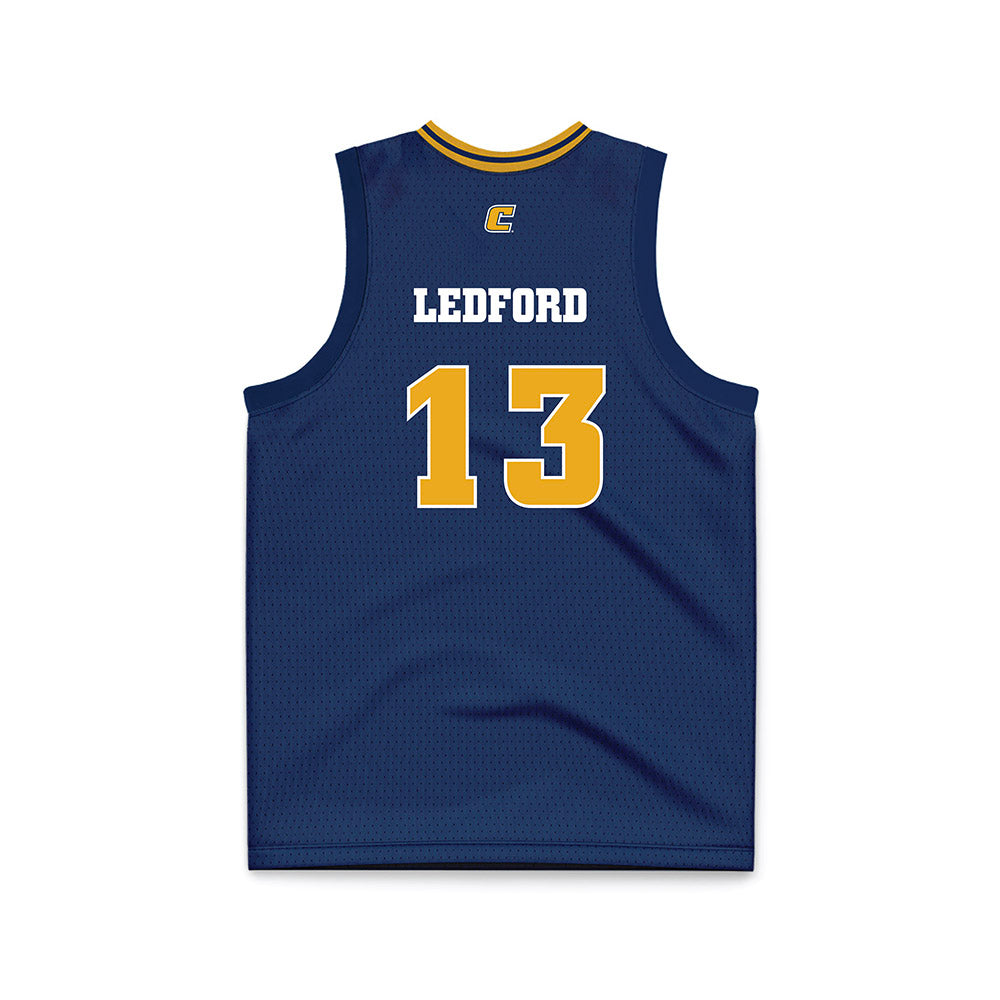 UTC - NCAA Women's Basketball : Lydia Ledford - Navy Basketball Jersey-1