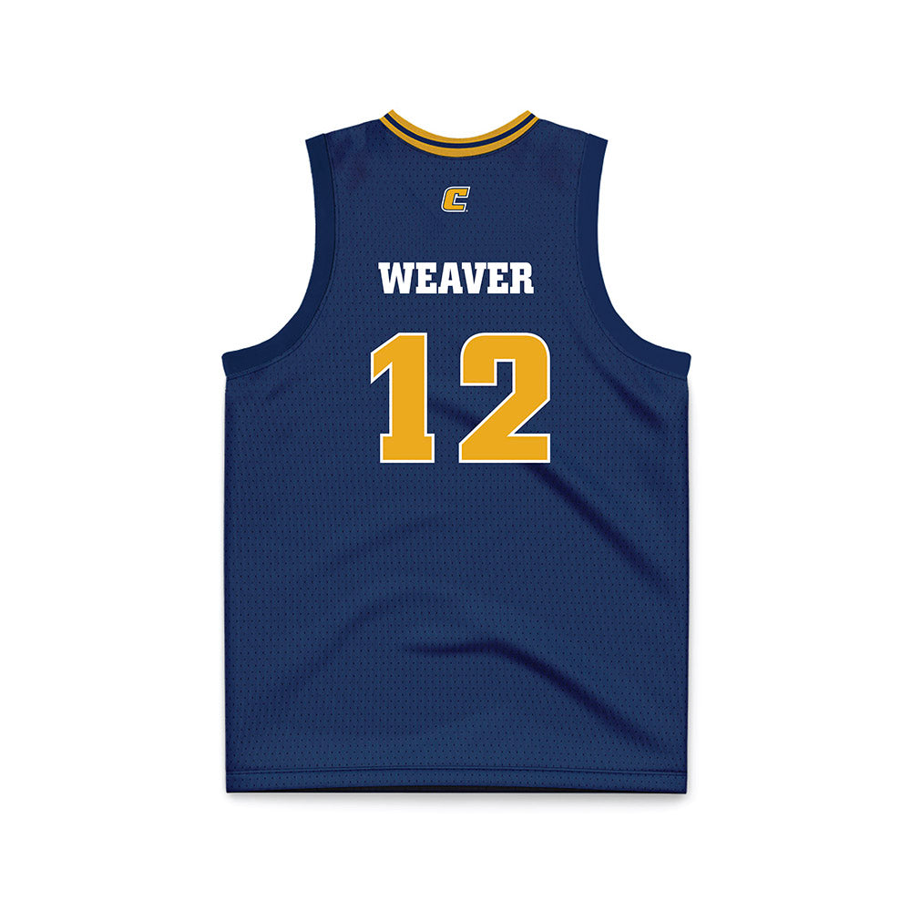 UTC - NCAA Women's Basketball : London Weaver - Navy Basketball Jersey-1