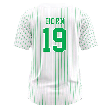 Marshall - NCAA Softball : Summer Horn - White Pinstripe Jersey-1