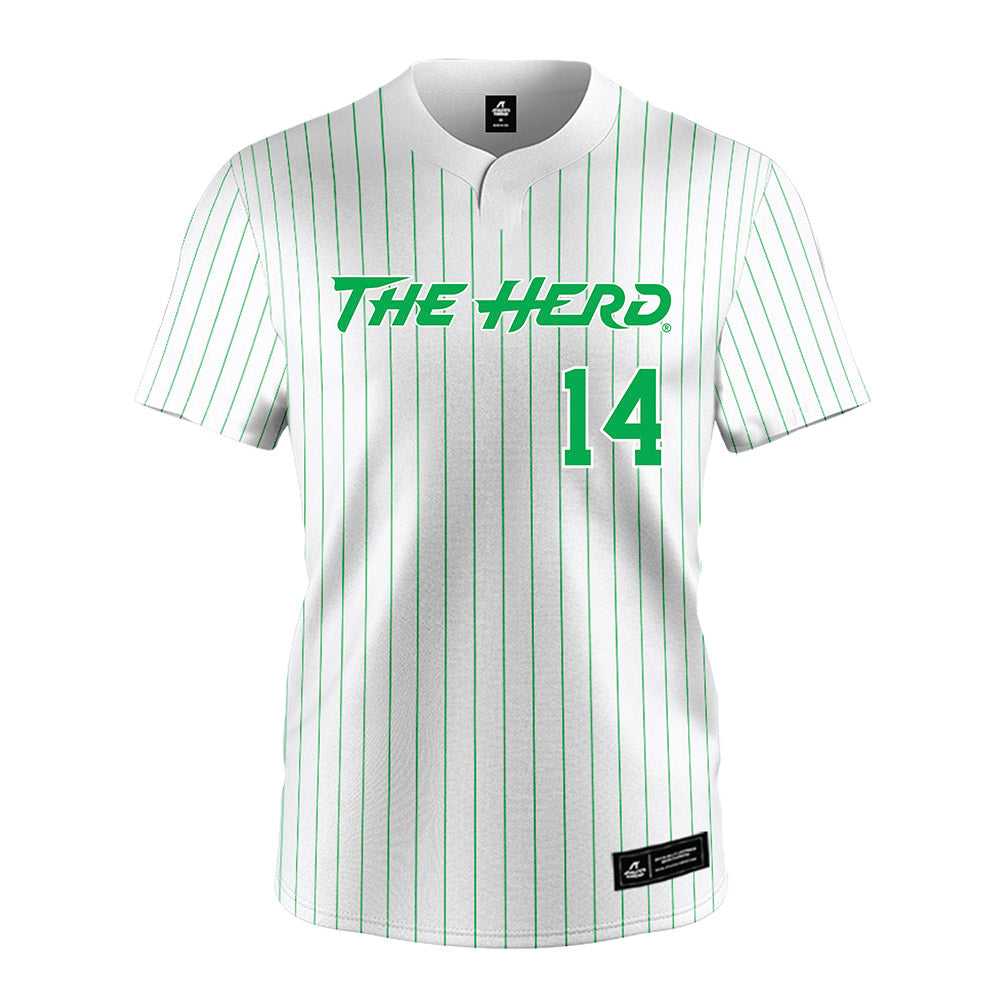 Marshall - NCAA Softball : Ava Blake - White Pinstripe Jersey-0