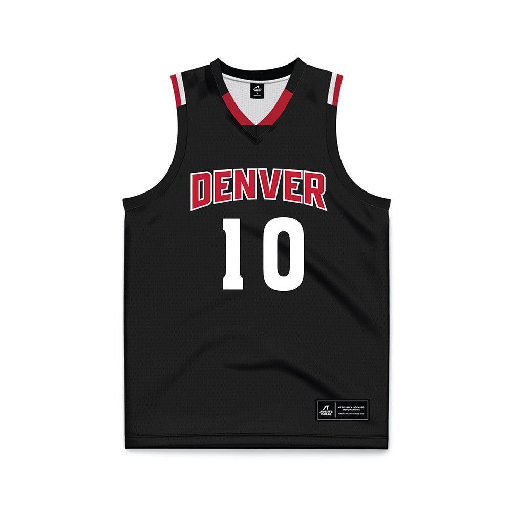 DU - NCAA Men's Basketball : Logan Threatt - Black Basketball Jersey-0