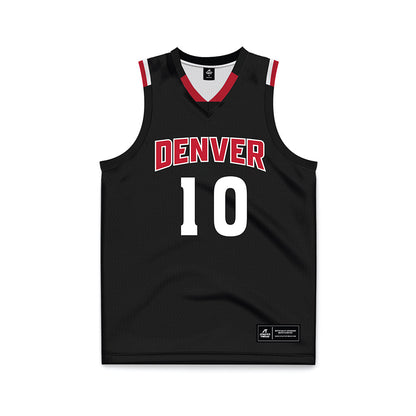DU - NCAA Men's Basketball : Logan Threatt - Black Basketball Jersey-0