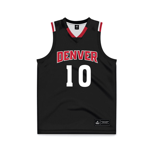 DU - NCAA Men's Basketball : Logan Threatt - Black Basketball Jersey-0