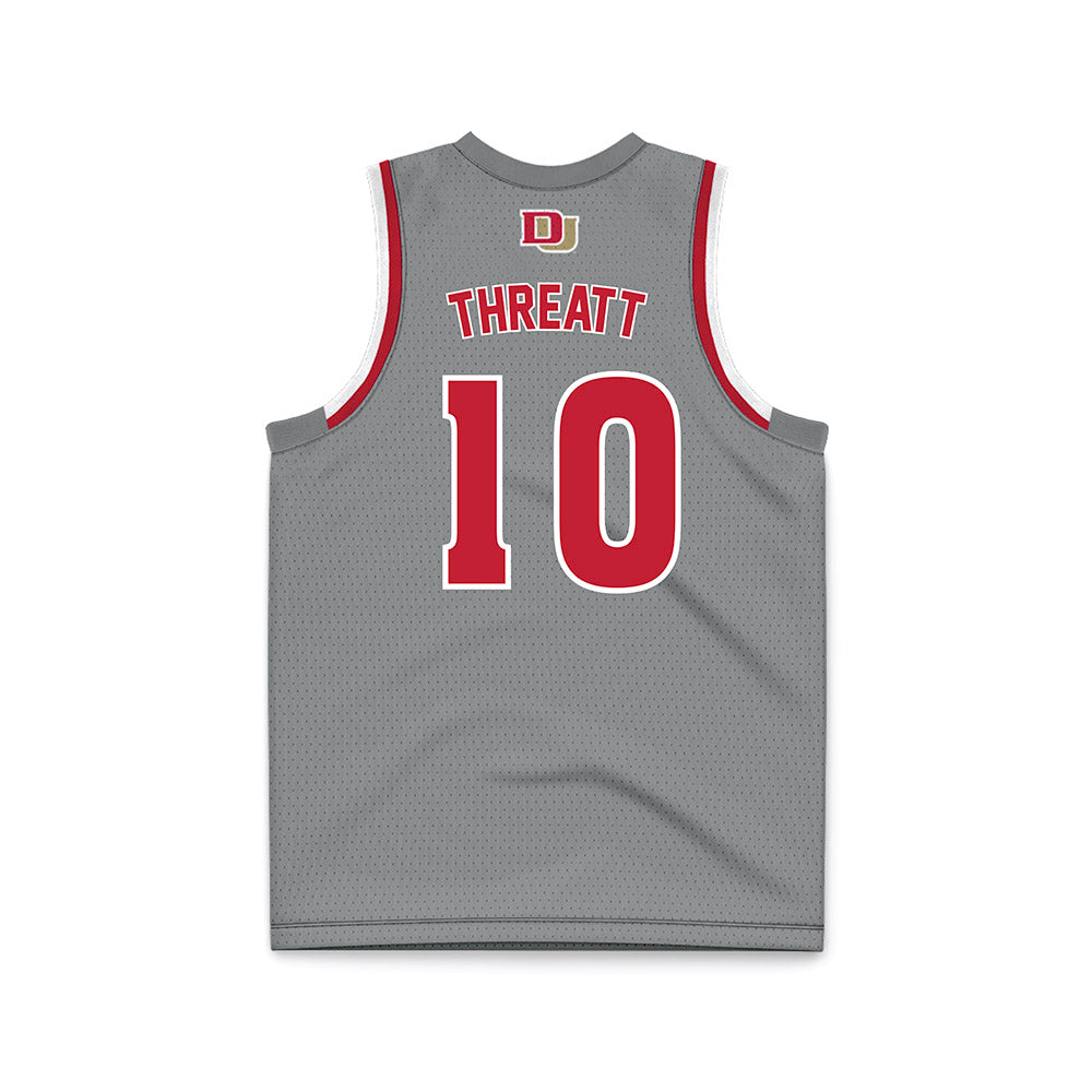 DU - NCAA Men's Basketball : Logan Threatt - Grey Basketball Jersey-1