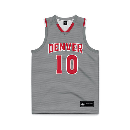 DU - NCAA Men's Basketball : Logan Threatt - Grey Basketball Jersey-0