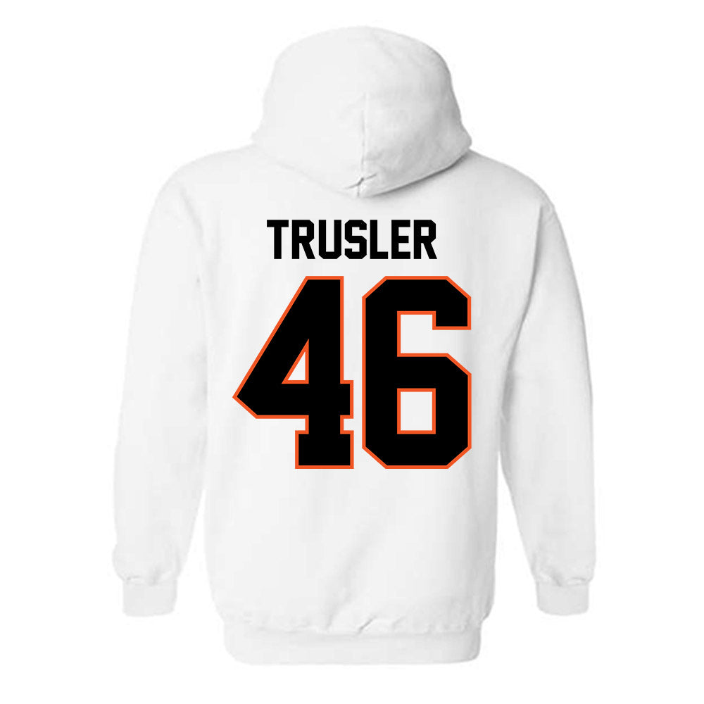 Oklahoma State - NCAA Football : Hunter Trusler - Classic Shersey Hooded Sweatshirt-1