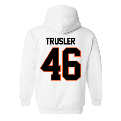 Oklahoma State - NCAA Football : Hunter Trusler - Classic Shersey Hooded Sweatshirt-1
