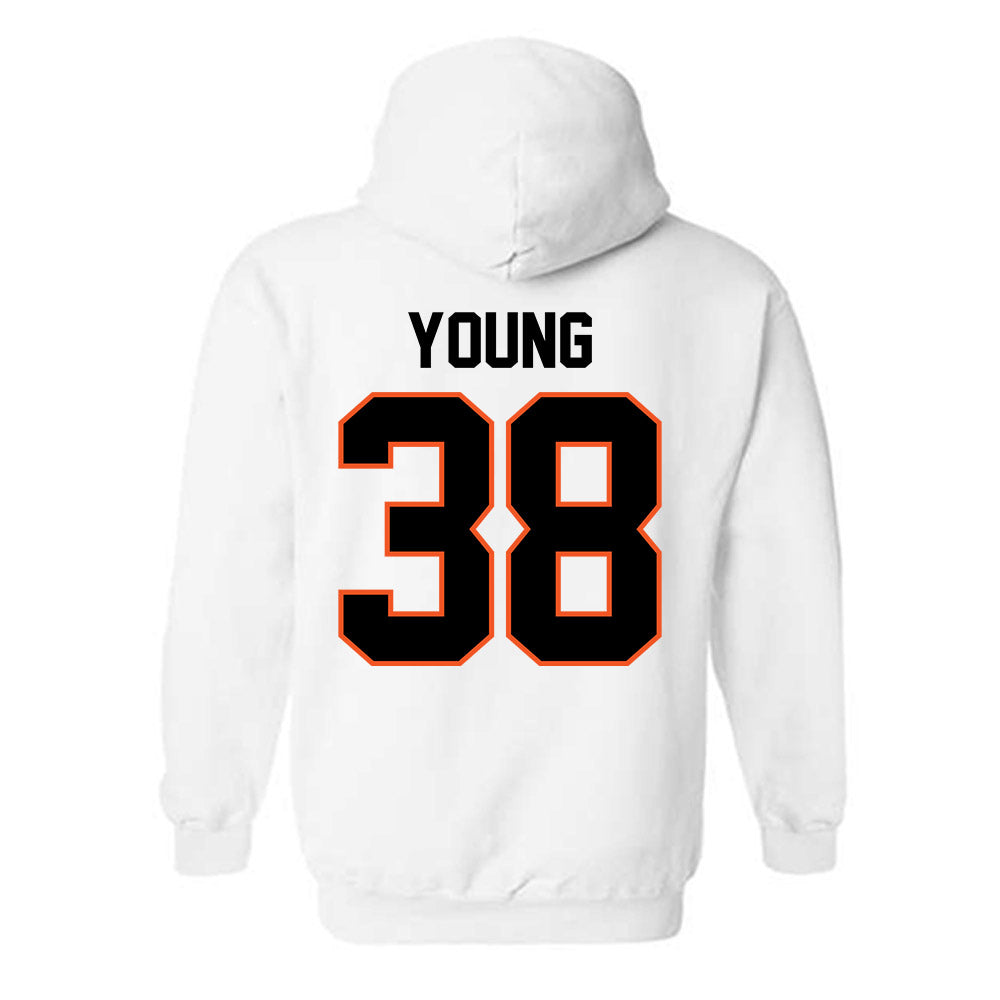 Oklahoma State - NCAA Football : Carlveon Young - Classic Shersey Hooded Sweatshirt-1