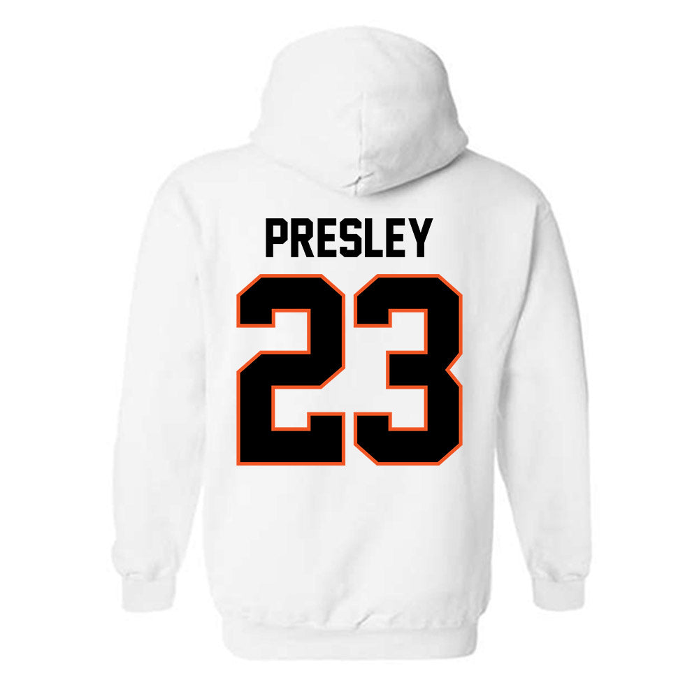 Oklahoma State - NCAA Football : Braeden Presley - Classic Shersey Hooded Sweatshirt-1