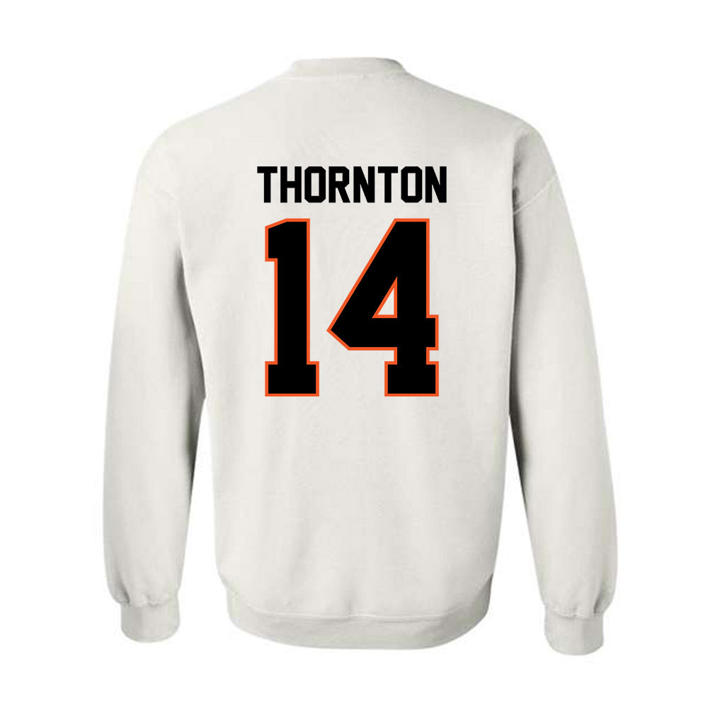 Oklahoma State - NCAA Football : Jabarie Thornton - Classic Shersey Crewneck Sweatshirt-1